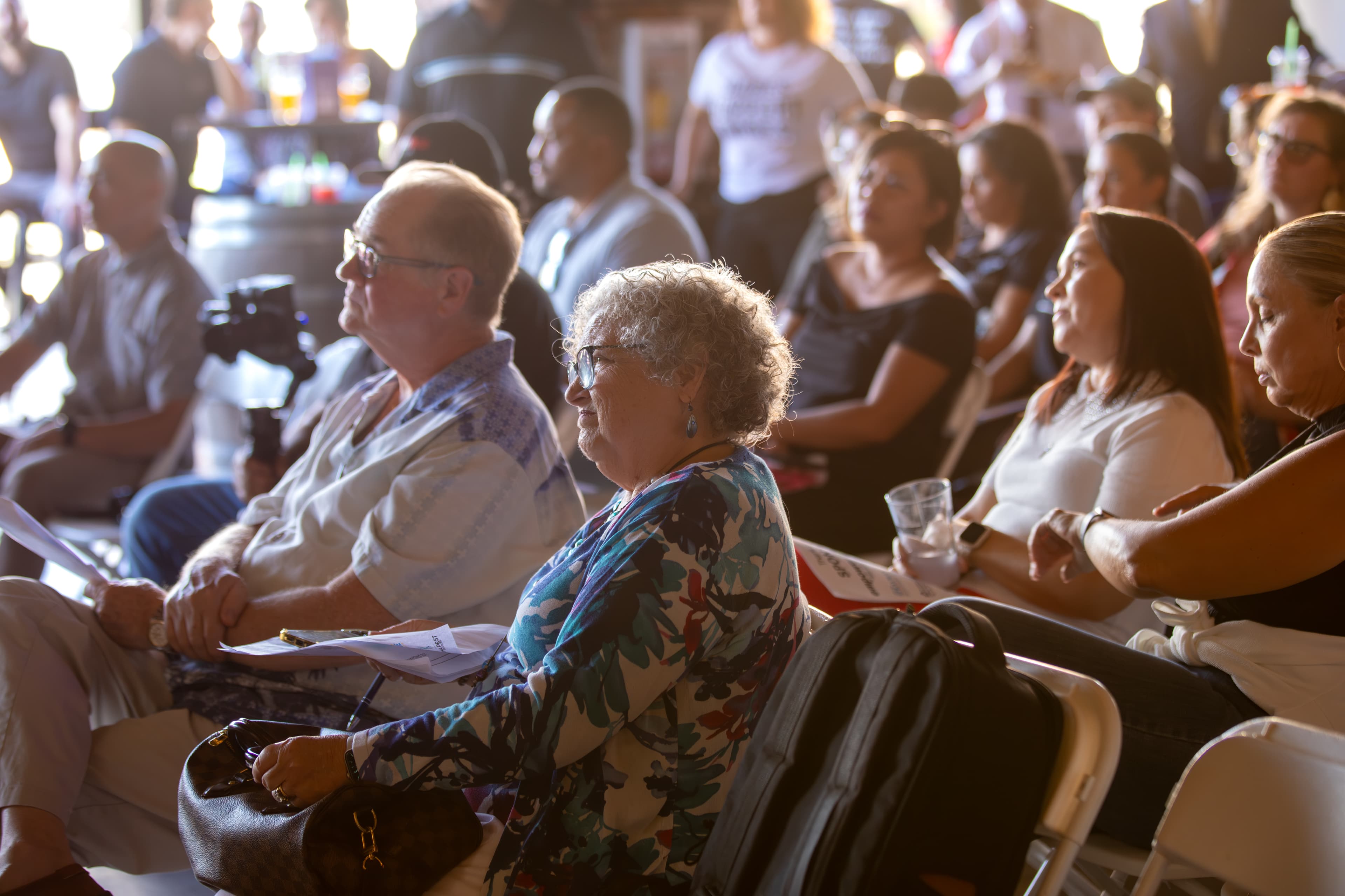 Attendees listening during a live Full-Service Agent event
