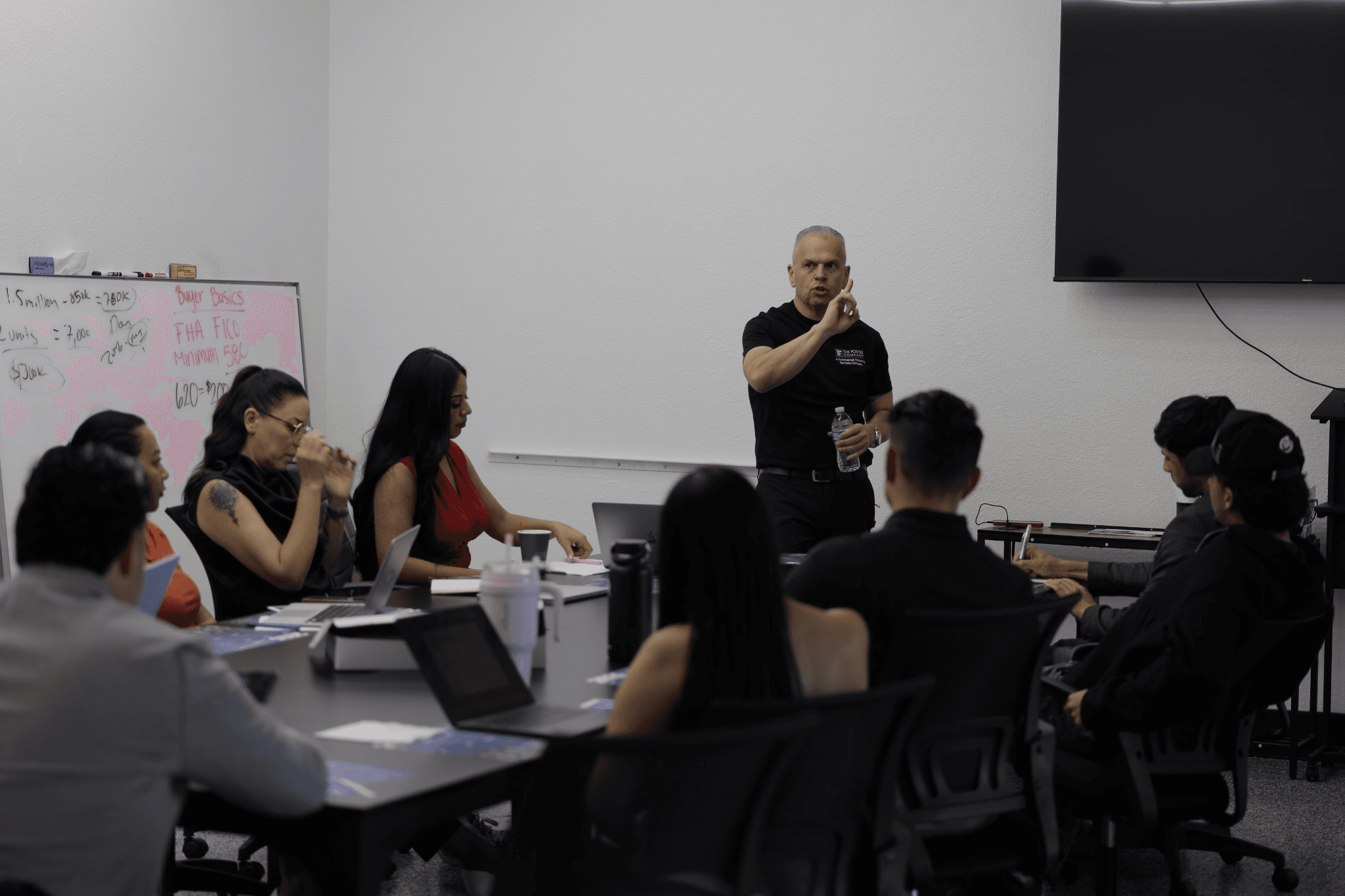 Chris Foster leading a classroom-style working session